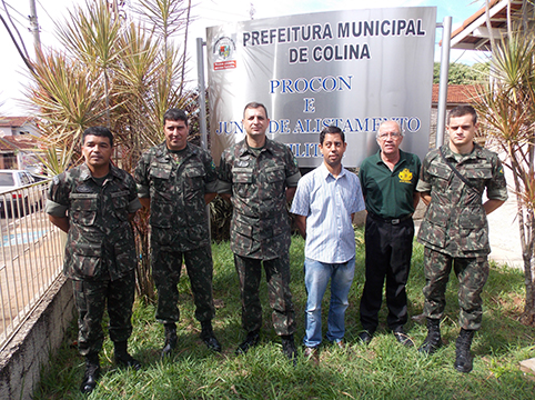 Junta Militar de Colina recebe visita de orientação técnica