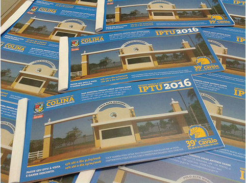 Cota única do IPTU em Colina com desconto de 15% vence nesta quinta, 31 de março
